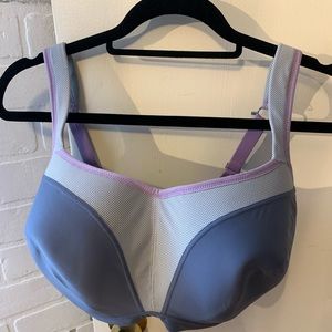 Panache Sports Bra, size 34J, purple & gray